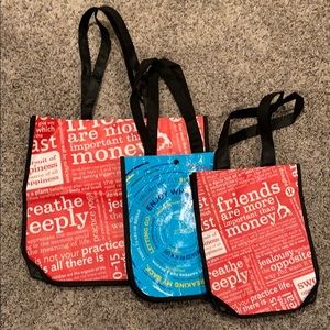 Lululemon shopping bags